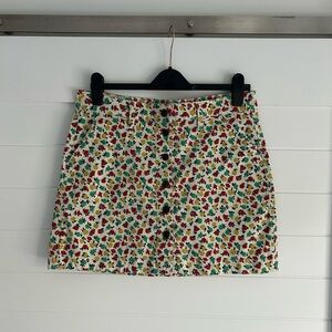 J. Crew Colorful Floral Mini Skirt Size 8